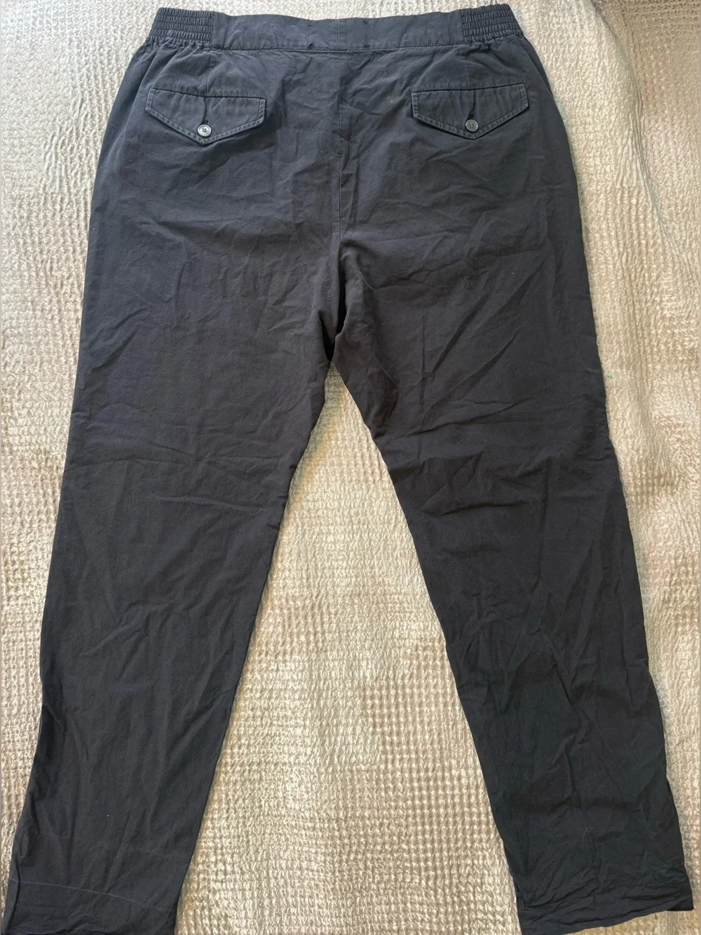 Gucci Mens Charcoal Gray Cotton Pants Size 34 IT 50 Made In Italy Luxury Elastic